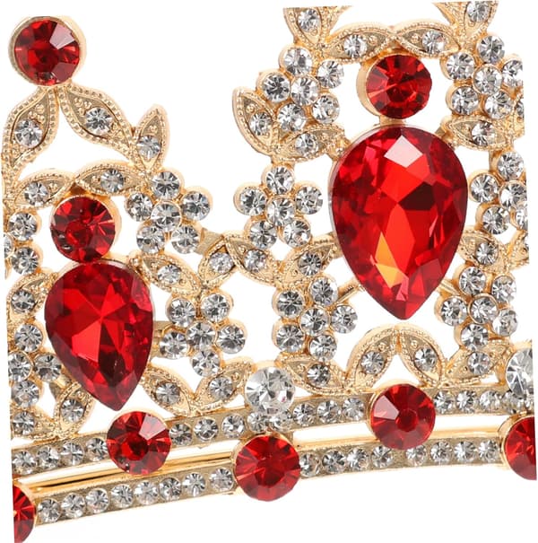 Rhinestonekrone for kvinner og elegant brudetiara-hodeplagg