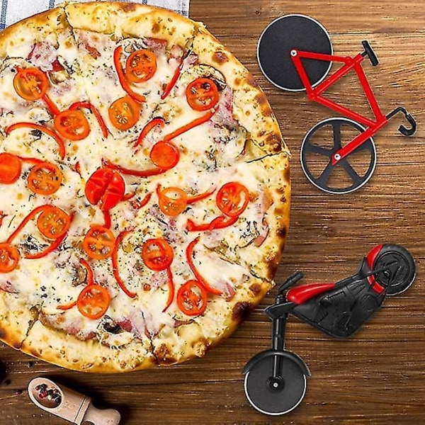 Cykel- og Motorcykel Pizzaskærer Rustfrit Stål Non-Stick