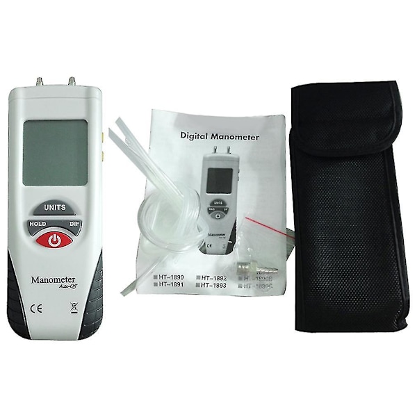 HT-1890 LCD Display Digital Manometer Lufttryk