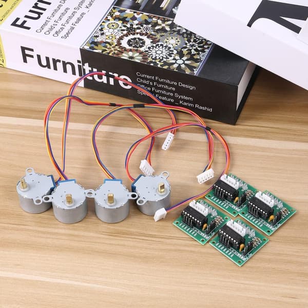 4 sett Stepper Motor og Driver Board Direkte Plug og Utviklingskort