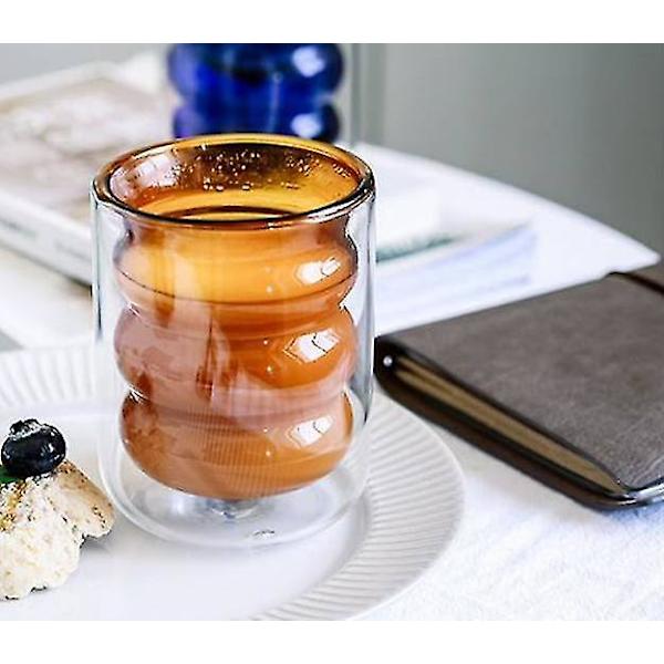 Kreativ Dobbeltlags Kaffe Kop Varmeisolerende Kop