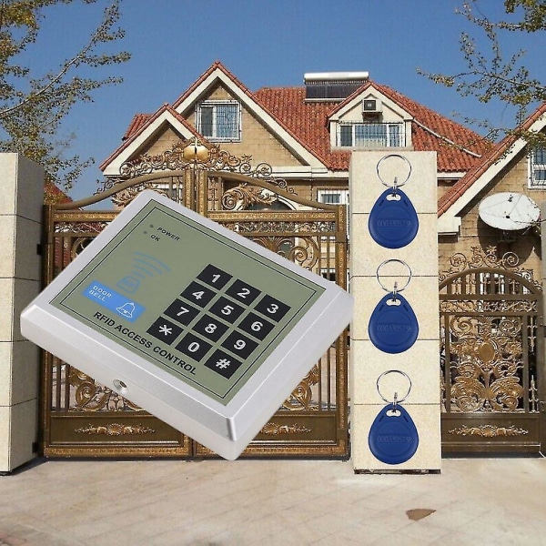Elektroniskt RFID Dörrlås Access Control System 10 Nyckelbricker