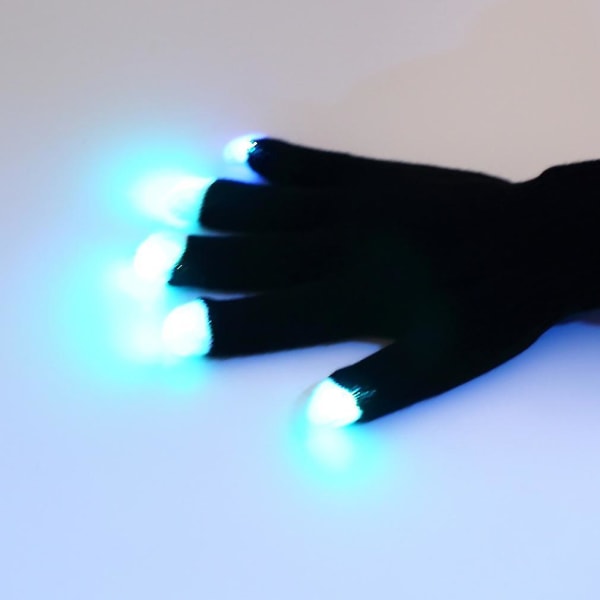 7 Mode LED Gloves Rave Light Flashing Finger Glow