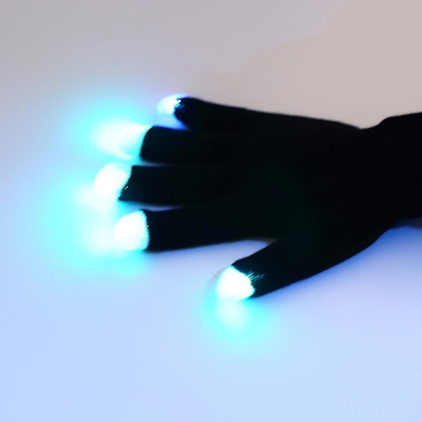 7-Modes LED Handsker Rave Lys Blinkende Finger Glød