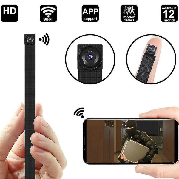 4K DIY bärbar WiFi IP minikamera P2P trådlös videokamera