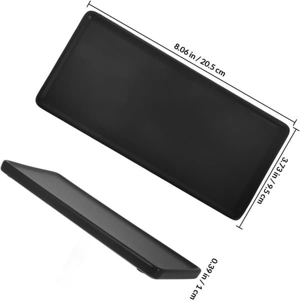 Rektangulær keramisk sushiserveringsfad med minimalistisk japansk design