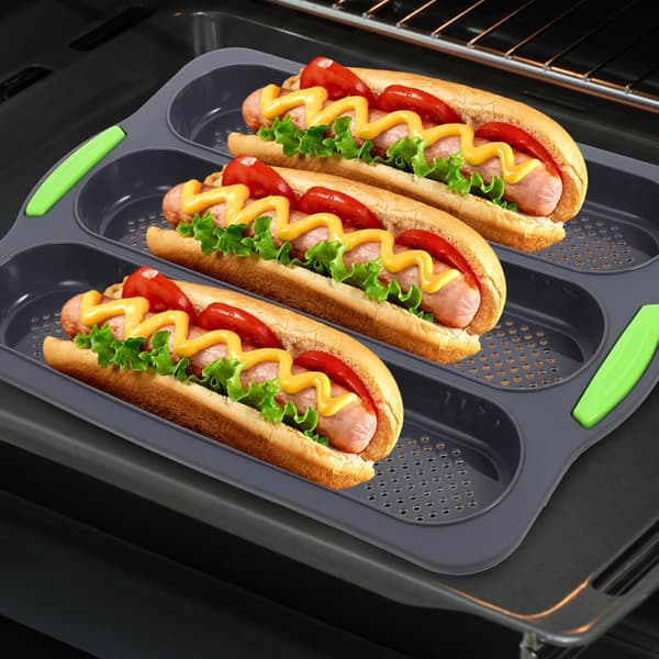 Bageform med tre riller, non-stick silikoneform, robust silikonemateriale