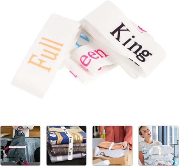 4 stk. lakenbånd Justerbart bånd Polyester Pålitelig Justerbart design Assortert farge