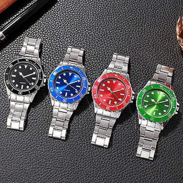 Business Luminous Kvartsur Klocka Herrklocka Ny Klocka Grön Submariner Klocka Red