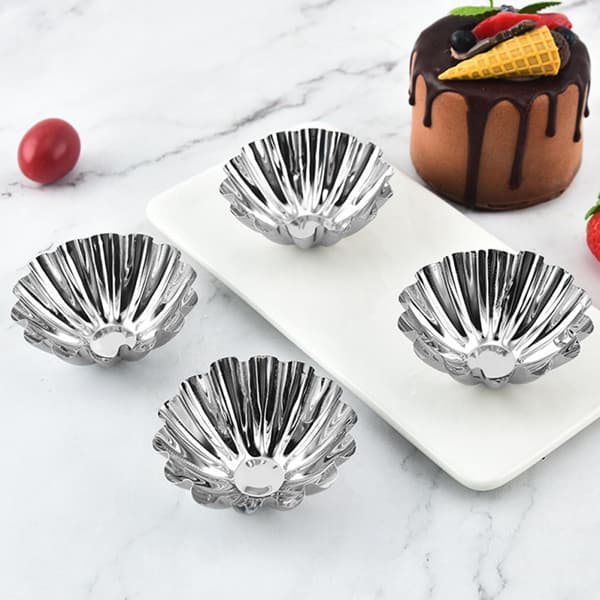 20 st non-stick muffinsformar i rostfritt stål, multifunktionella bakformar för pudding