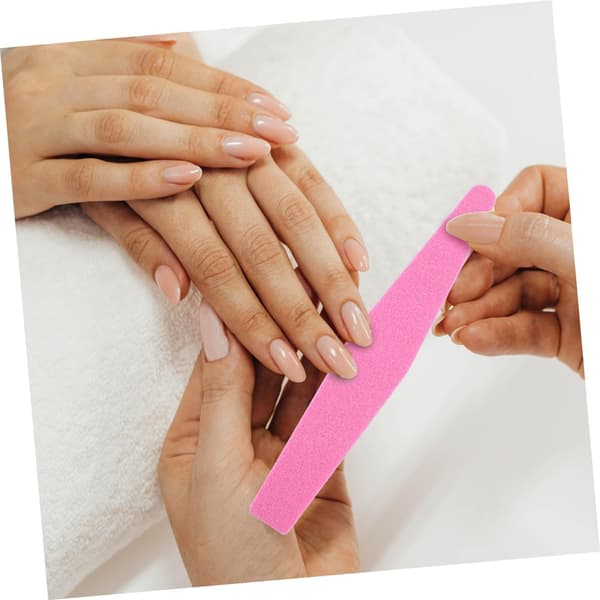 20 stk. bærbare dobbeltsidede neglefile svamp neglebuffere til manicure