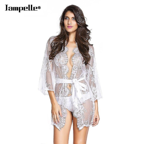 Jampelle Off Shoulder Mesh Flare Sleeve Miniklänning