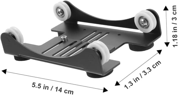 Aluminium 3D-printer filamentholder med justerbar bredde 33mm-77mm, solid design oppbevaringsstativ