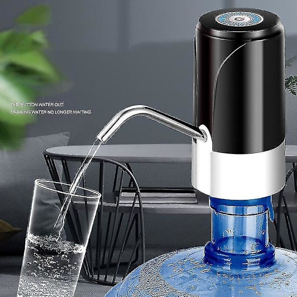 Vattenbehållare Flaska Pump USB Laddning Universal