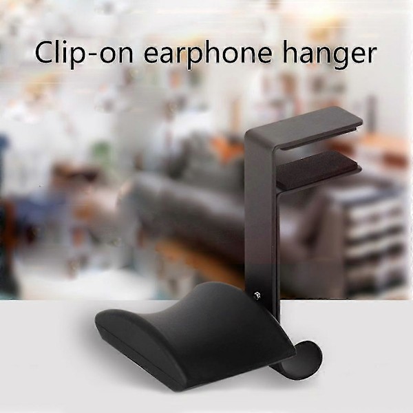 Hovedetelefon Metal Hænger Skrivebordsmontering Holder Headset Stativ Klemme Krog Display Stativ Red