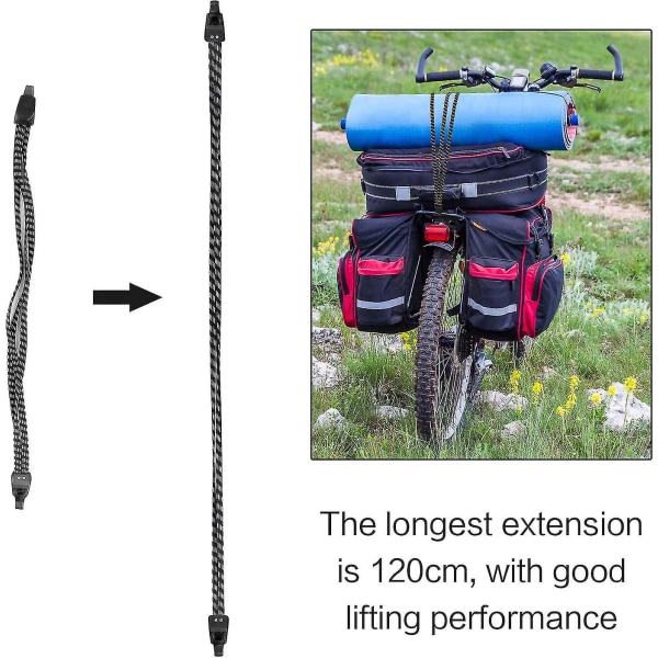 2 stk. Bungee-snore med kroge Bungee-snore Cykel Bungee-snore