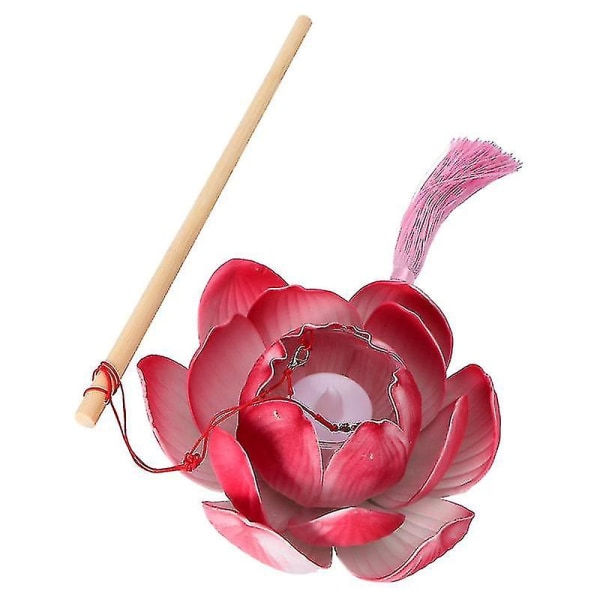 1 stk håndholdte lotuslykter Festlige håndholdte lykter Hanfu fotolotuslampe i gammel stil lotuslampe