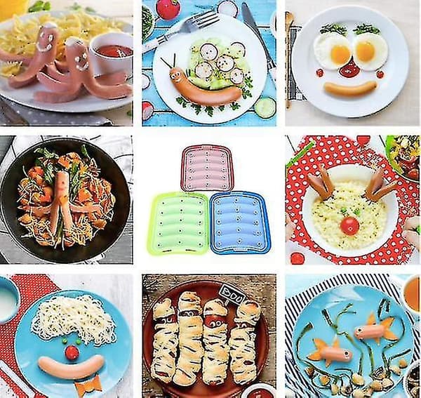 Pølseform i silikon for hjemmelagde pølser, DIY-pølser