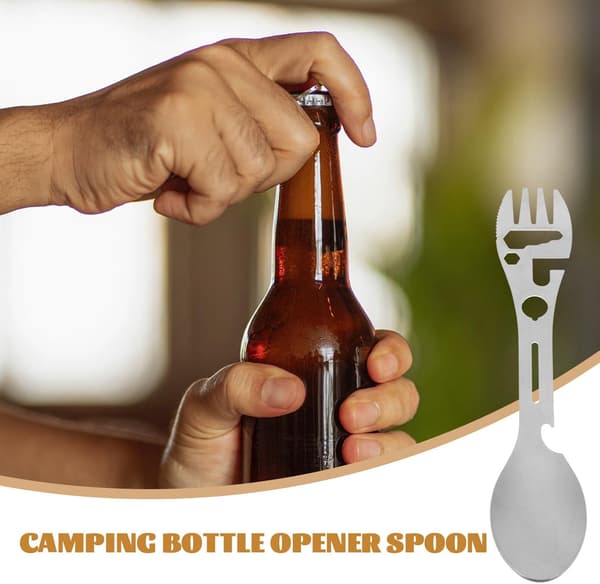 2st Camping Spork Utomhus Camping Bestick Multifunktionell Spork