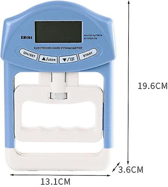 Digital Kraftmätare, Justerbar Greppstyrketestare Digital Dynamometer Greppförstärkare