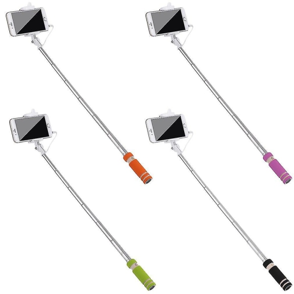 Mini bærbar fjernbetjening med ledning til Selfie Stick Monopod