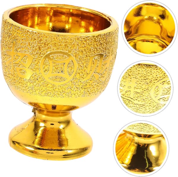 6 stk. offerkopp dekorative buddhistiske drikkeglass for tilbedelse tempelbruk multifunksjonell