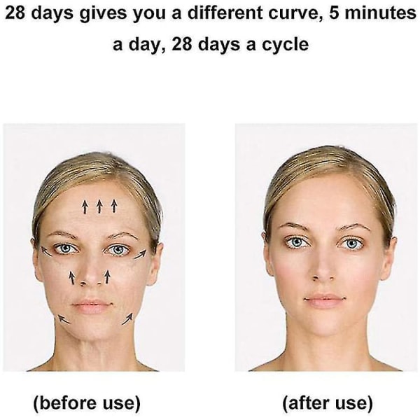 Ansigtsløftende instrument 3d manuel rulle ansigtsløftning form V-formet 2 runder Shaping Body Massage Beauty Tool