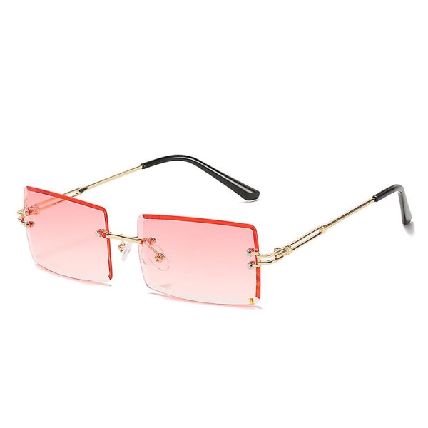 Rektangulære solbriller Uv400 beskyttelse lille stel Vintage Fashion Firkantede solbriller