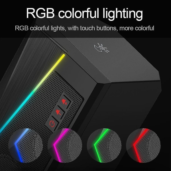 Redragon GS520 Anvil Aux 3,5 mm Stereo Surround RGB-høyttalere