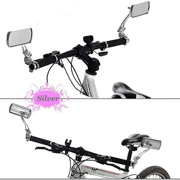 1 Par Justerbara Cykel Speglar Bak Speglar Säkerhet Mountainbike Cykeltillbehör