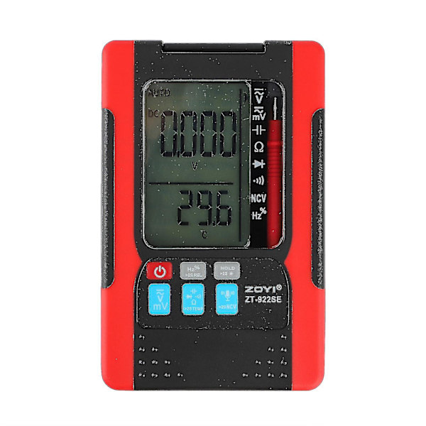 Digital Multimeter Testklämma Multifunktionell Ficklampa PC Hållbar Professionell Tryckmätare