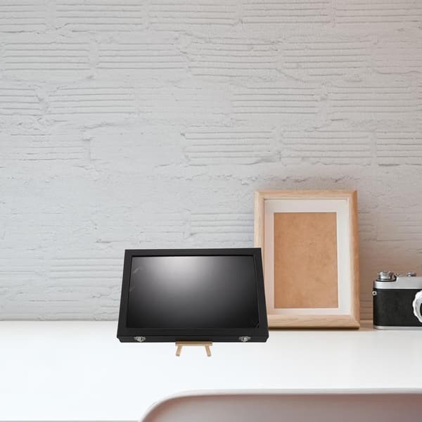 Shadow Box Display Case til smykkenåle og emblemer med elegant design, dobbelt placering