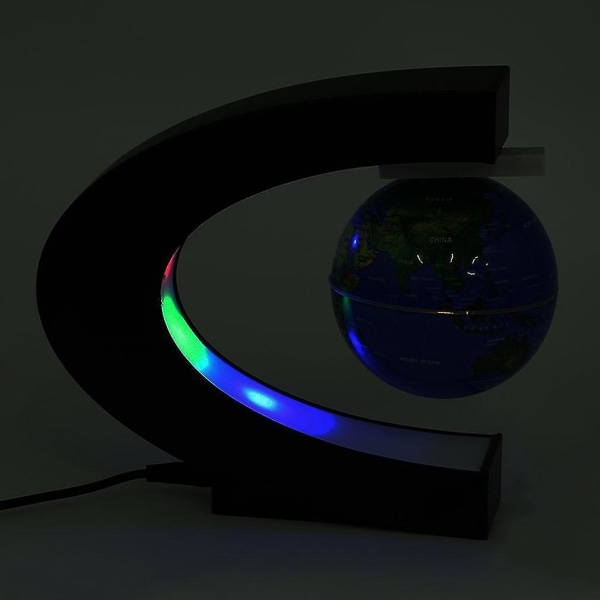 C Shape Led Verdenskart Floating Globe Magnetic Light