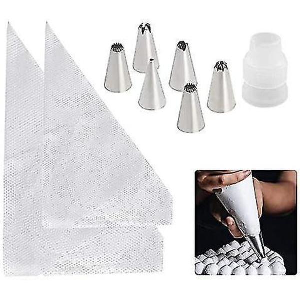 200 st Engångsspritsar 6 st Munstycken Frosting Spritsats