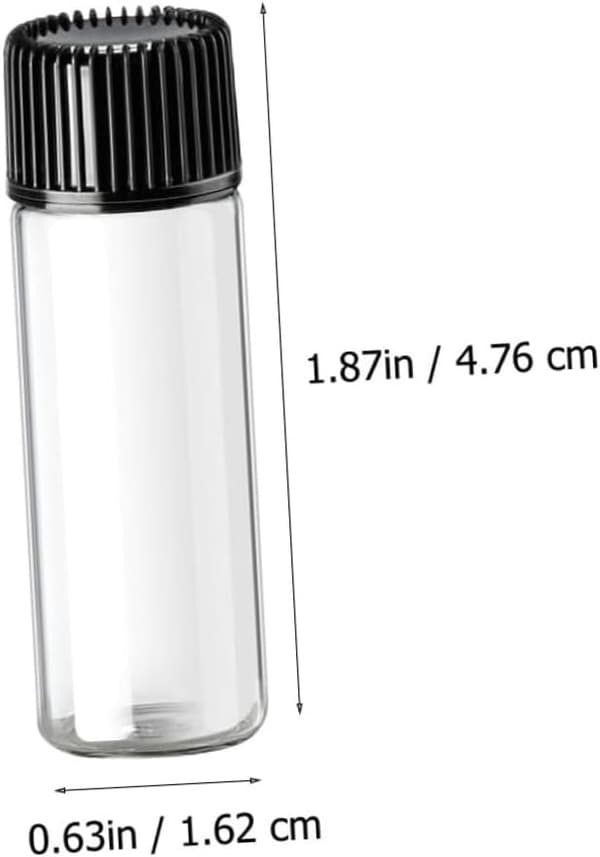 24 st Mini eteriska oljeflaskor i glas 5 ml Resekosmetikflaska