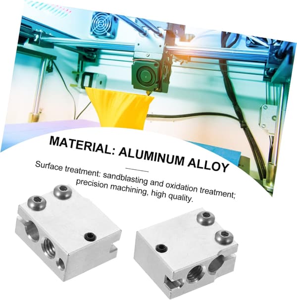 3 stk. aluminium varmeblok til printer hot end varmeblok printertilbehør
