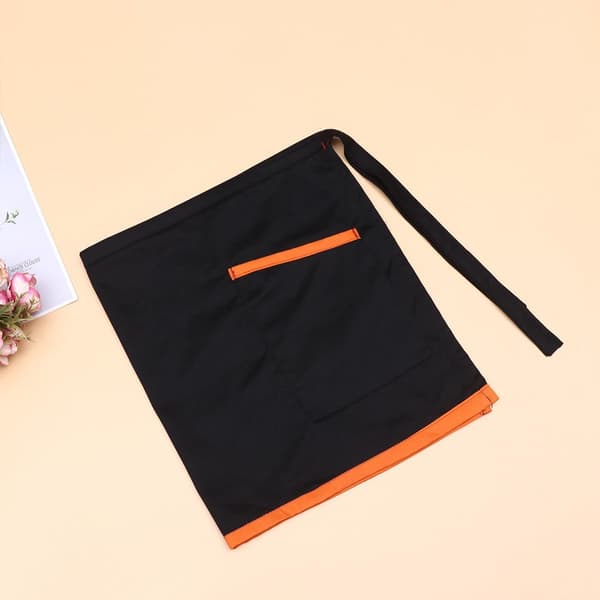 Kokkeforkle God plass til gjestesjekkblokker Kort midjeforkle Polyester Bomull