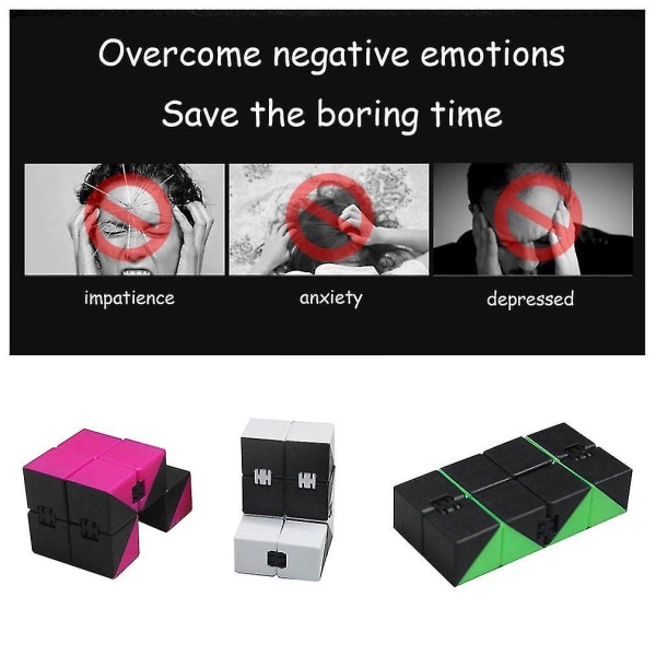 Obegränsad Cube Building Blocks Finger Anti Stress