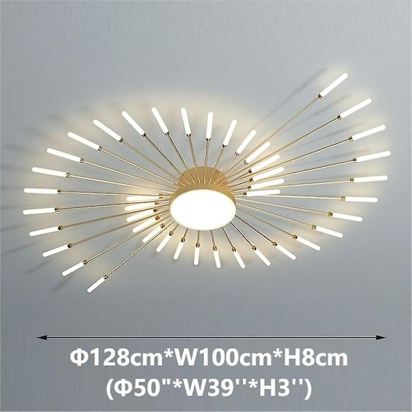 128cm Enkelt Design Loftlamper Metal Led Nordisk Stil