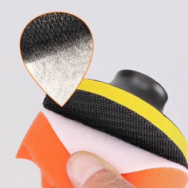 5 tums slipskiva slipande rulllåsskaft för elektrisk slipmaskin (svart + gul) (10 st)