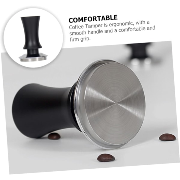 Manuell Tamper Bönpress Verktyg Solid Espressopress 51mm Rostfritt Stål Kaffetamper