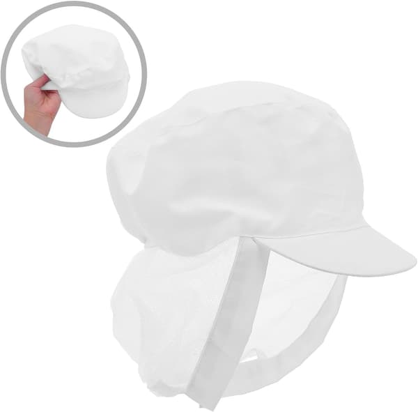 Kokkehatt Elastisk Netting Bakerlue for Menn Kvinner Gjenbrukbar Matservering Kulinarisk Kokkelue