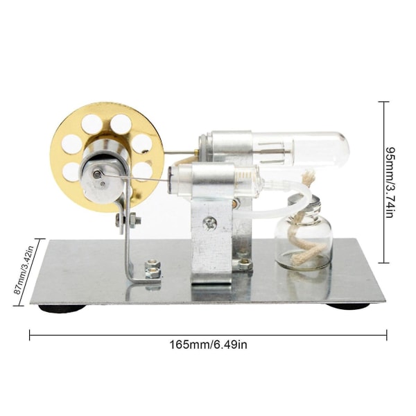 För barn Studenter Mini Hot Air Stirlingmotor Motormodell Vetenskapsutbildning Leksakssats Nytt
