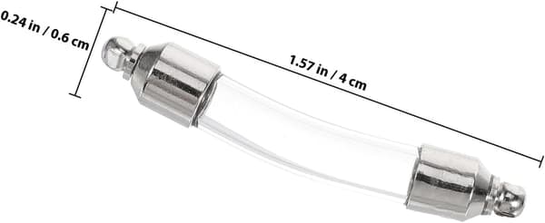 5 st små glasflaskor med vita kopparskruvkorkar lufttäta dekorativa flaskor