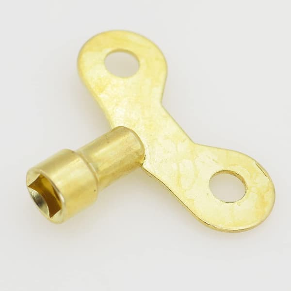 Radiatorventilnyckel, snabbkoppling, förluftningsventil (guld) (2 st)