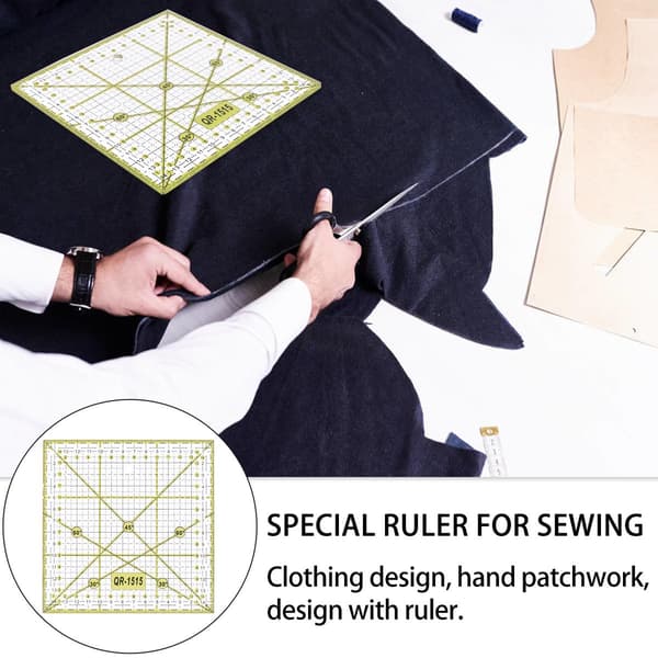 Quilting Lineal Firkantede Gitterlinjer Syværktøj til Patchwork DIY Håndværk