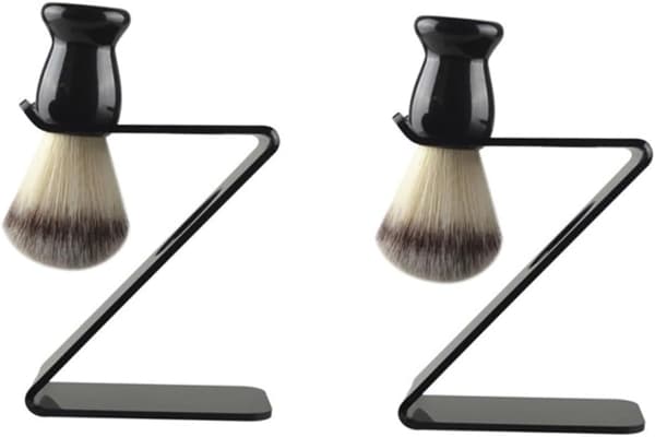 Skjeggkostholder Barberhøvel Organizer Stativ Skrivebord Barberkoststativ Solid tofarget design
