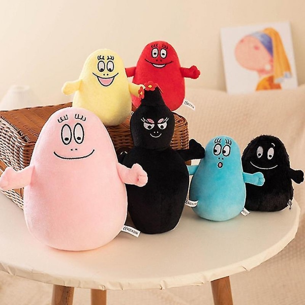 Barbapapa Plussilelu Anime Barbapapa Nuken Pehmeitä Täytettyjä Leikkikalujia Kawaii Barbapapa Nuken black