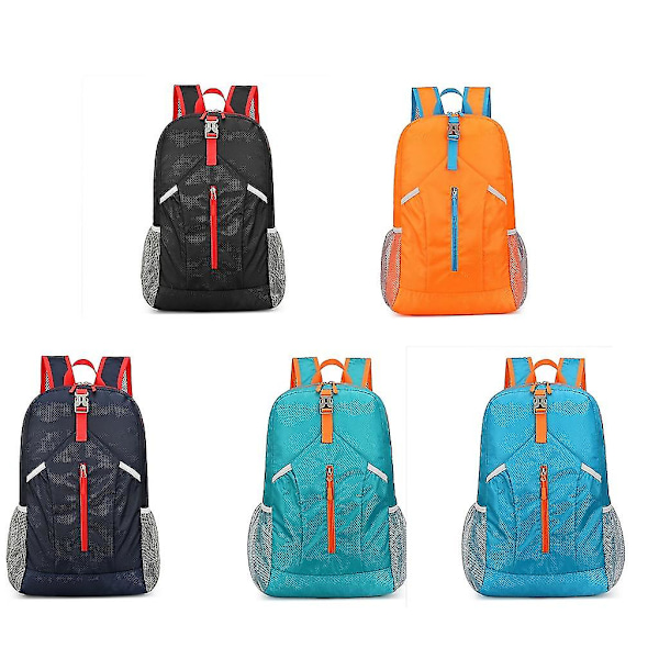 Ultralight Travel Daypack Leirintä, Kiipeily, Naiset, Miehet, Vaellusreppu Orange