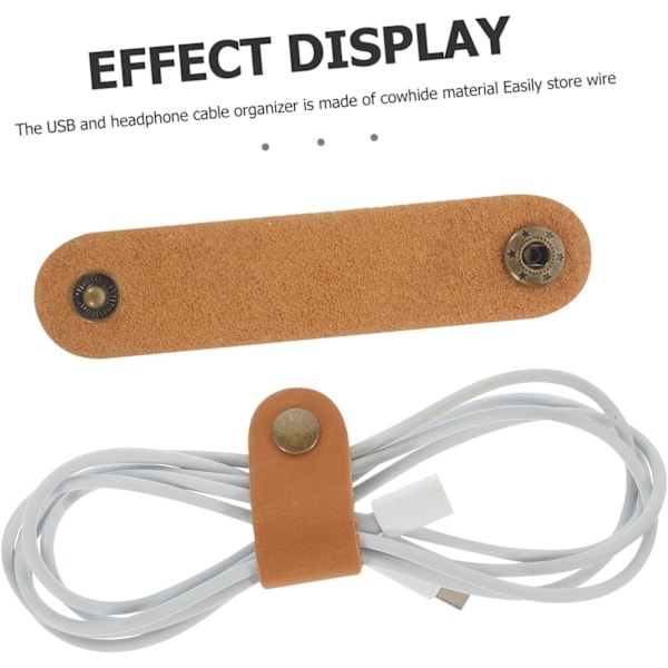 5 stk Hodetelefon Kabelholder Ledningsfester Ledningsorganisator Praktisk Kabel